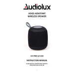 Audiolux VA-PWS-6/1154 Instruction Manual