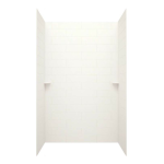 SWAN SS0367201.010 36-in x 72-in White Shower Surround Back Wall Panel Dimensions Guide