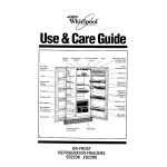 Whirlpool ED22DL Refrigerator Use and care guide