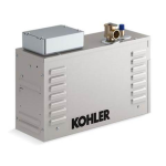 Kohler 5533-NA 13000-Watt Steam Generator in Gray Installation guide
