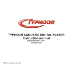 Typhoon Acoustic Digital Player Datasheet