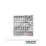 Crate Amplifiers CMX62 Music Mixer User`s guide