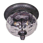 Maxim 3429WGOB Carriage House 9-1/2 in. 2-Light Outdoor Ceiling Mount Light Specification
