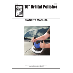 Power Fist 8336885 10 in. Orbital Polisher Owner's Manual