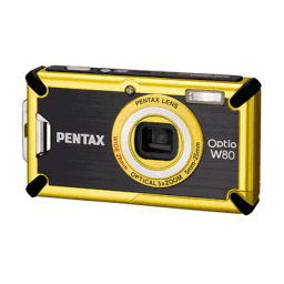 PENTAX Optio W80 Quick Guide | Manualzz