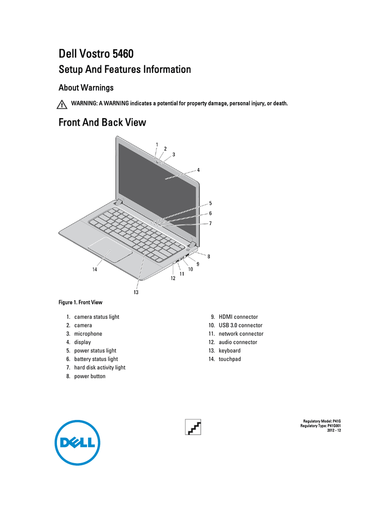 Dell Vostro 5460 Specifications Manualzz