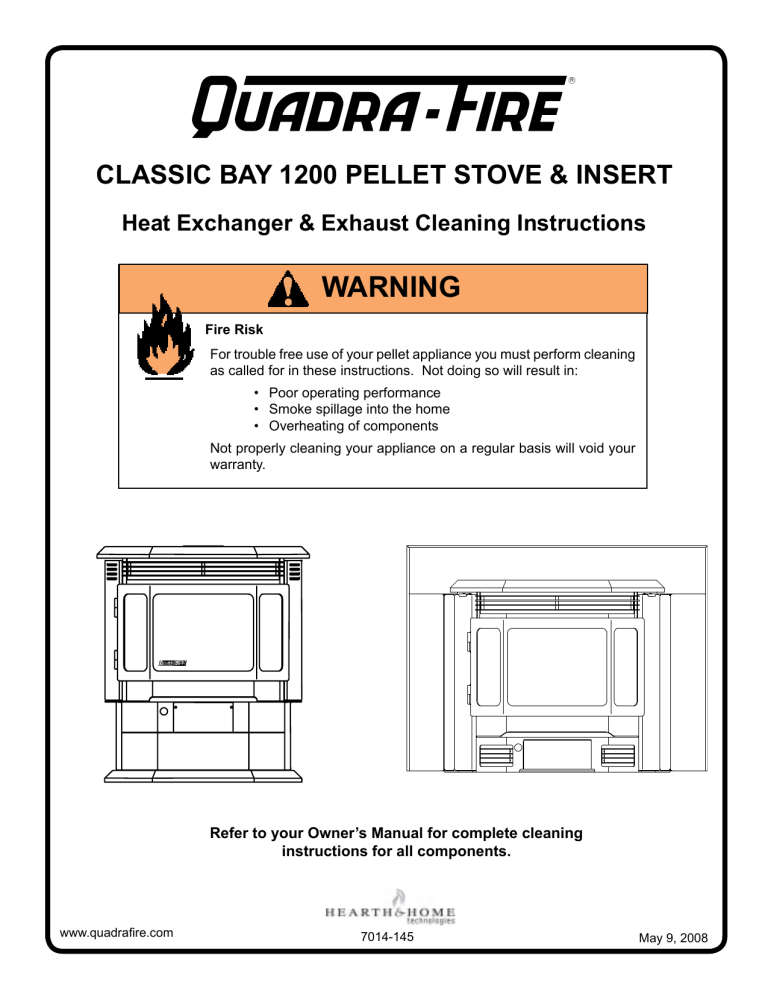 Quadra-Fire PELLET INSERT CB1200I User manual | Manualzz