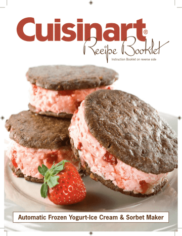 Instruction manual for online cuisinart ice cream maker