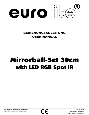 EuroLite LED PST-9W RGB User manual | Manualzz