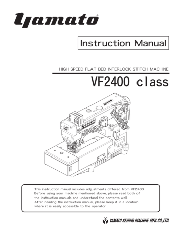 Yamato VF2400 class Instruction manual | Manualzz