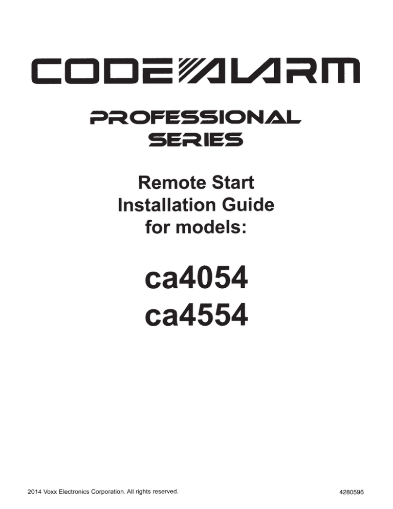 Code Alarm CA-535 Installation guide | Manualzz