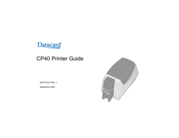Datacard Group CP40 Printer Manual | Manualzz