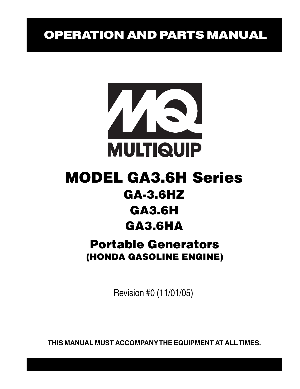 Multiquip Generator Wiring Diagram