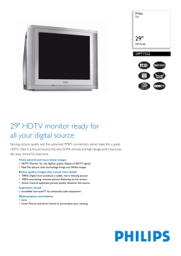 Philips 29PT7322/79R CRT Television User manual