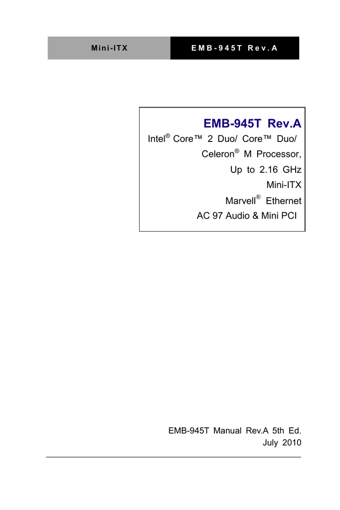 AAEON EMB-945T CHIP DRIVER FOR MAC
