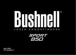 Bushnell Sport 850 User Manual Manualzz Com