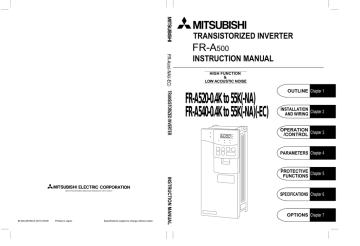 MITSUBISHI FR-A520-3.7K 220V 3.7KW inverter 60 days warranty MITSUBISHI FR-A520-3.7K 220V 3.7KW inverter 60 days warranty