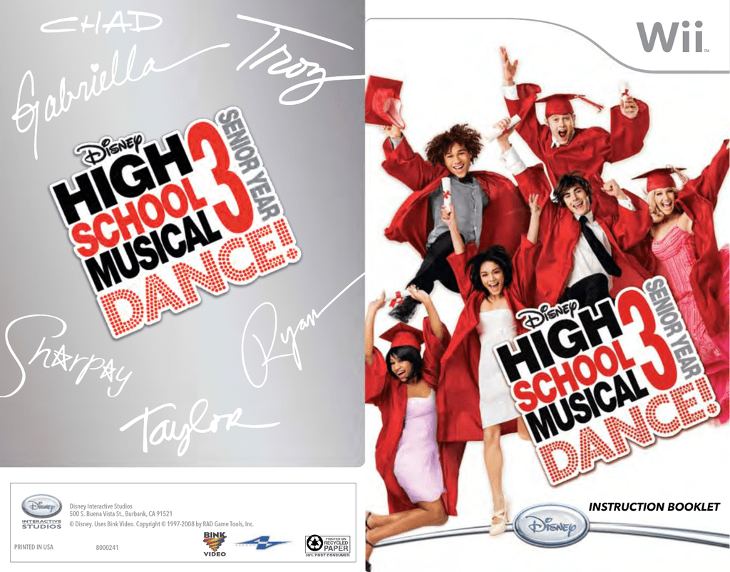 high school musical dance wii