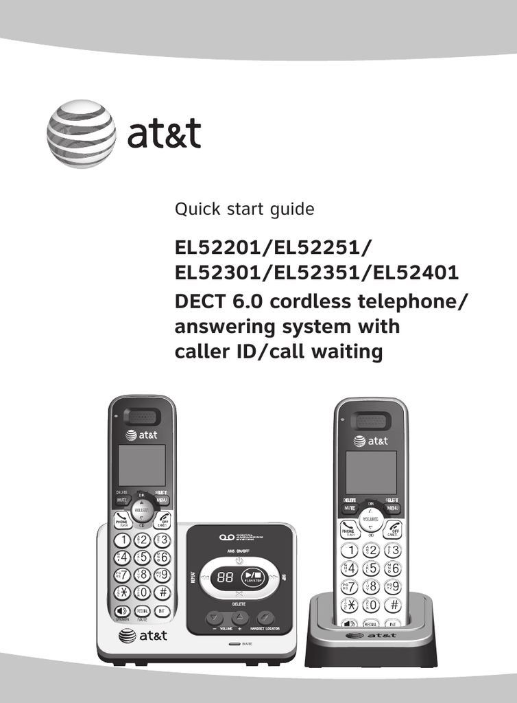 DECT 6.0 manual.