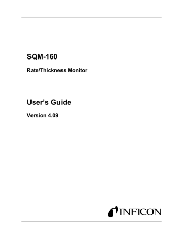User's Guide | Sigma SQM-160 User`s guide | Manualzz