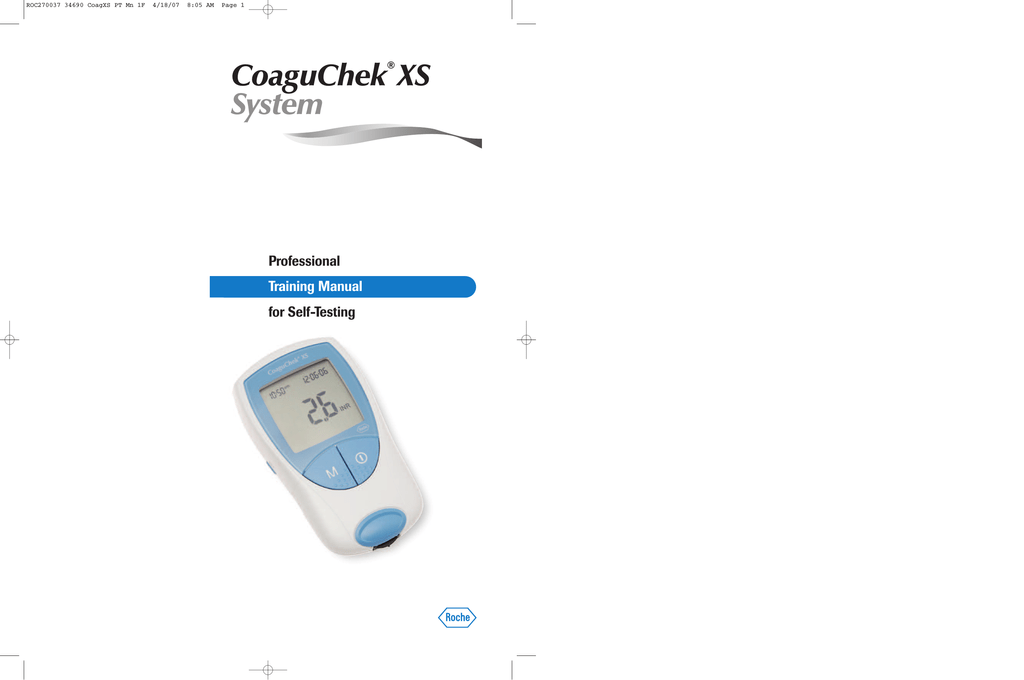 Coaguchek Xs User Manual