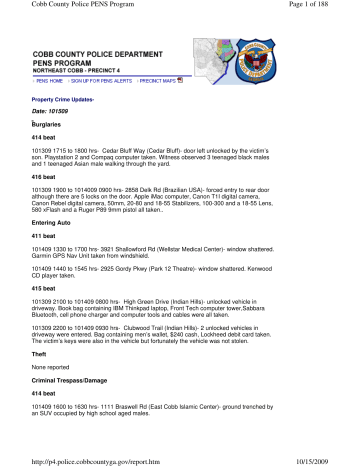 Of 1 Cobb County Police Pens Program 10 15 Manualzz