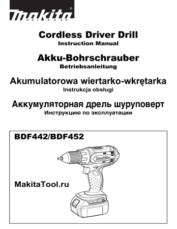 Makita BDF442 Instruction manual | Manualzz