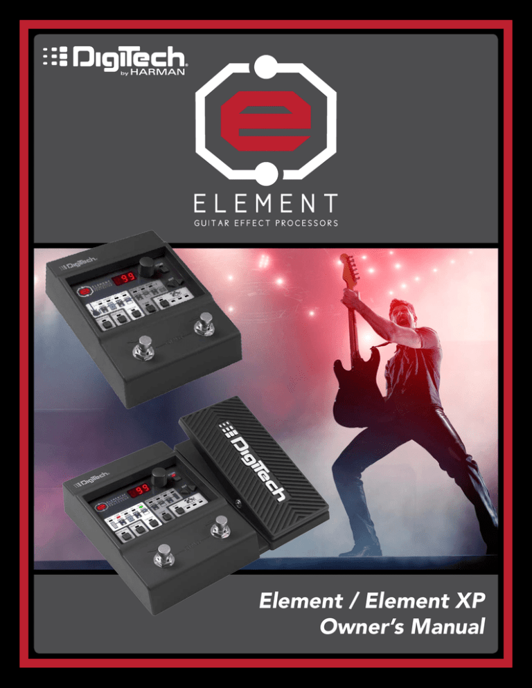 DigiTech Element XP Owner`s manual | Manualzz