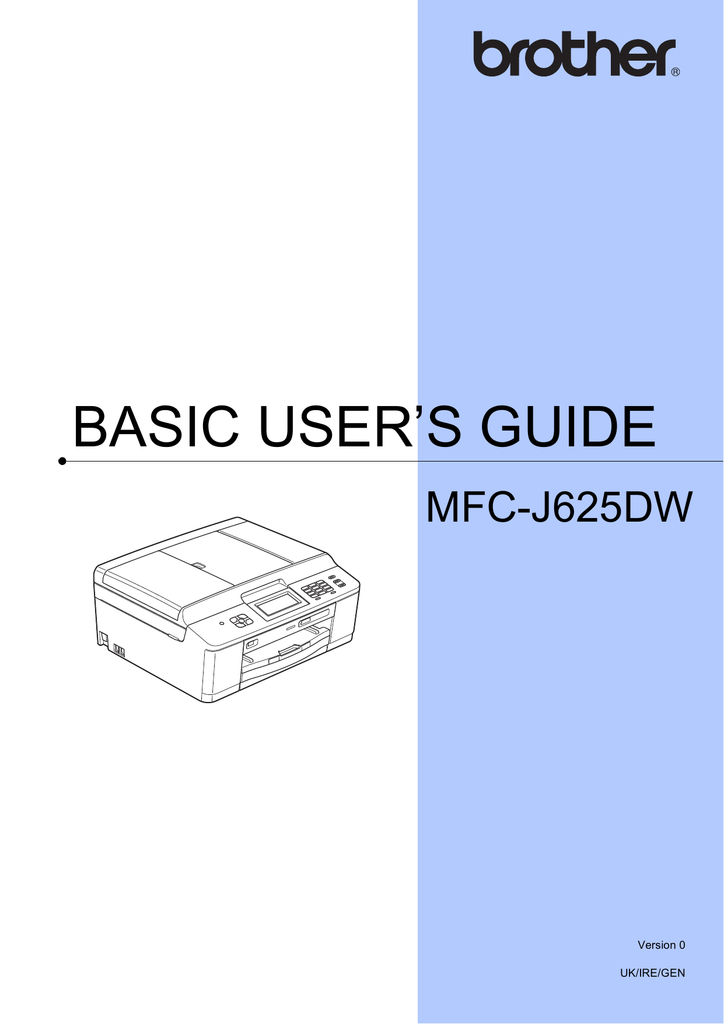 Brother MFC-J625DW User`s guide | Manualzz