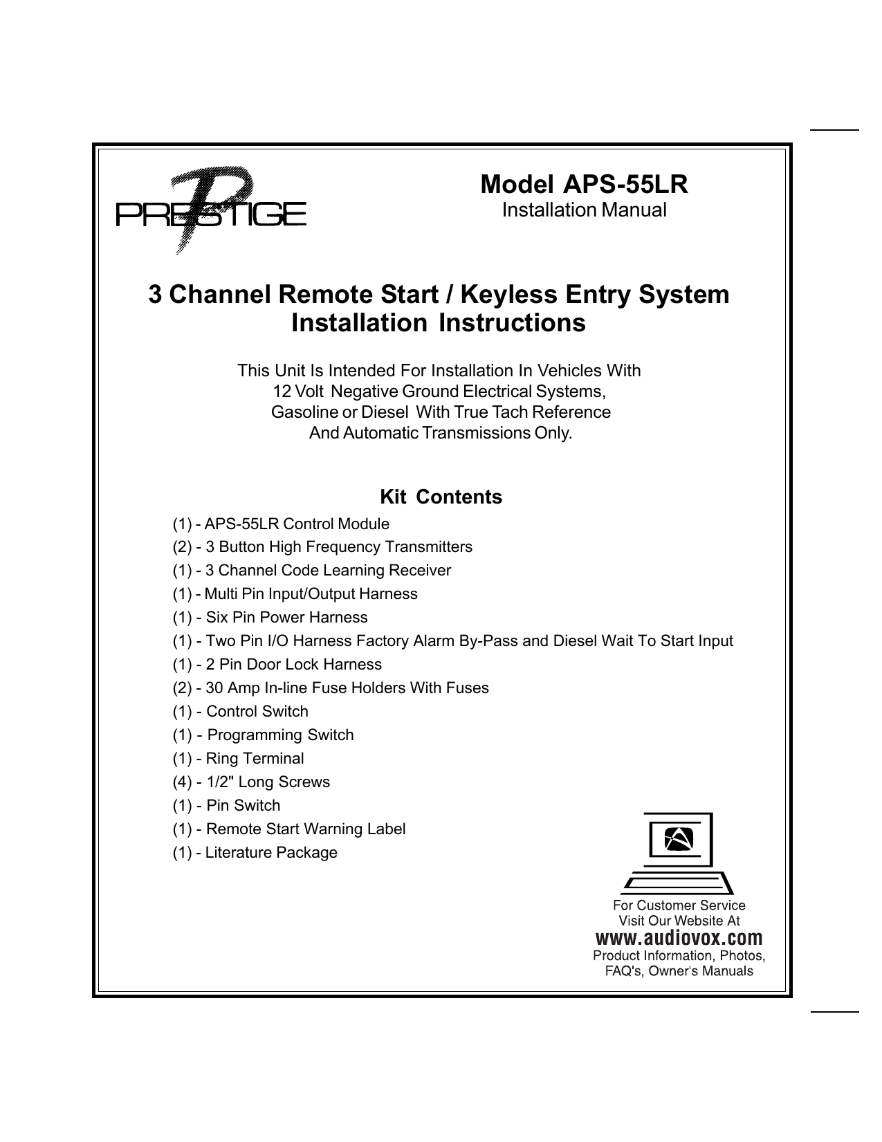 image unavailable Array - audiovox aps 55lr installation manual manualzz  com rh manualzz com Array - tv service repair ...