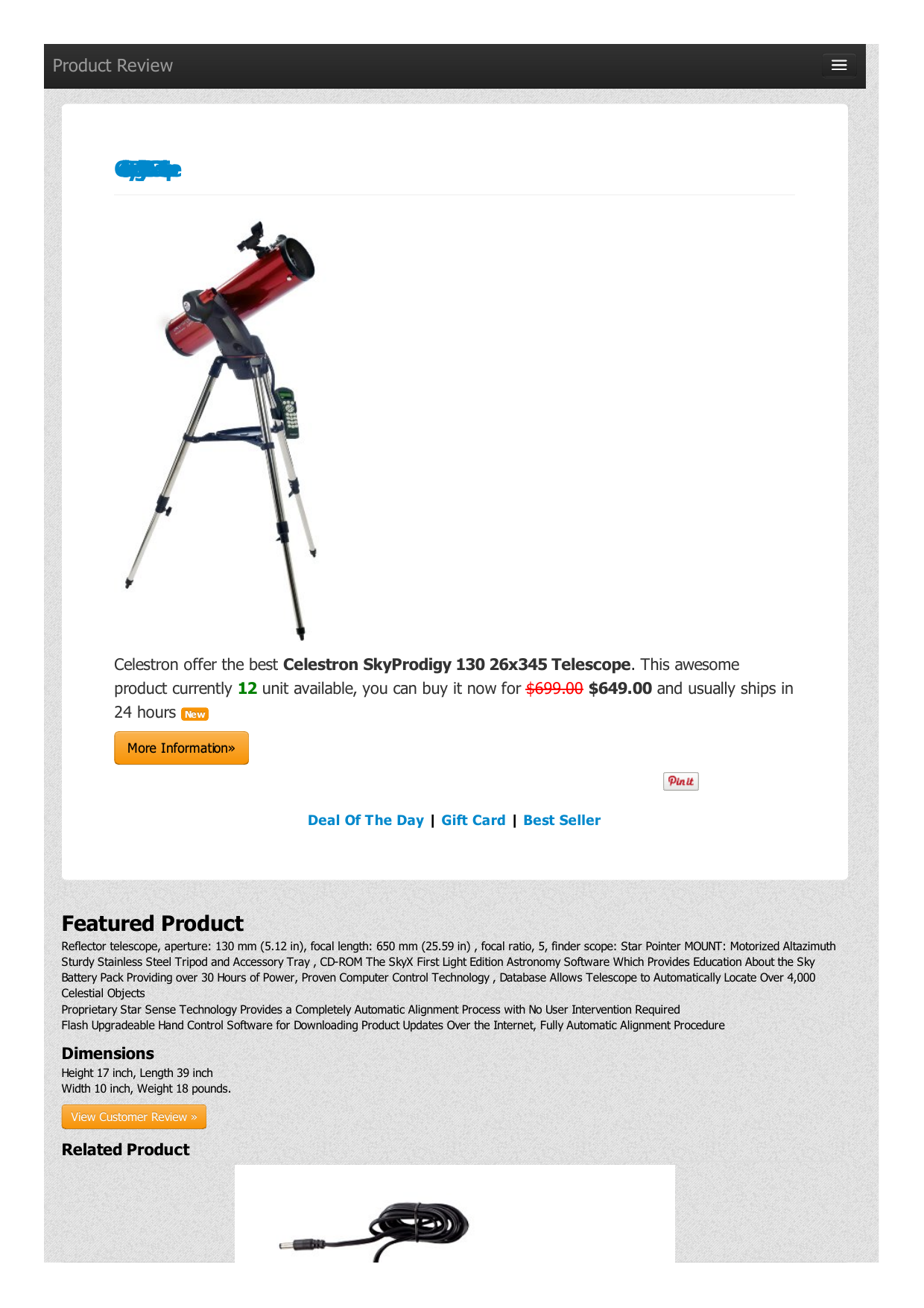 celestron telescope dealers