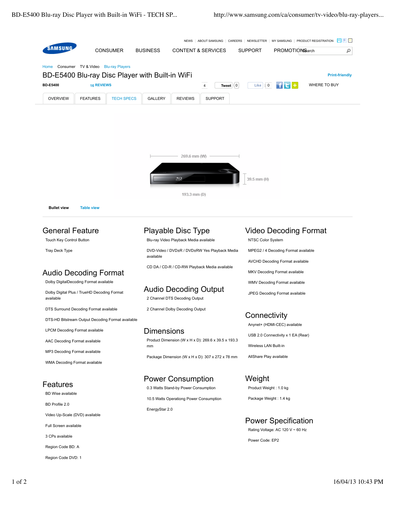 Samsung BDE5400 User manual Manualzz