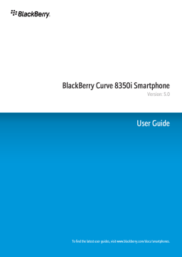 Blackberry Curve 8350i v5.0 User guide
