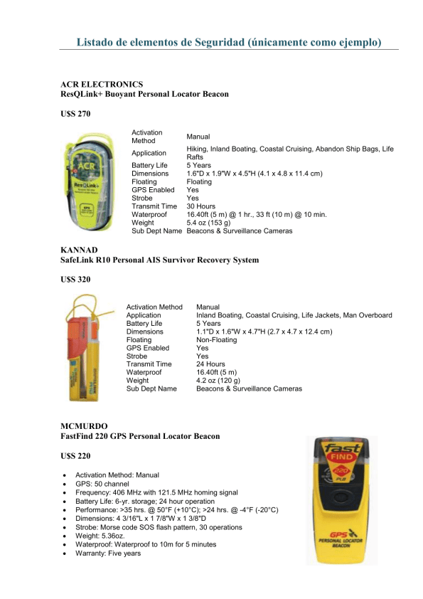 Acr Electronics Ipro Rev D User Manual Manualzz