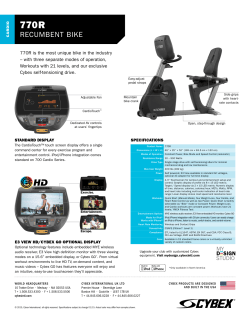 CYBEX 770R - El manual del propietario 