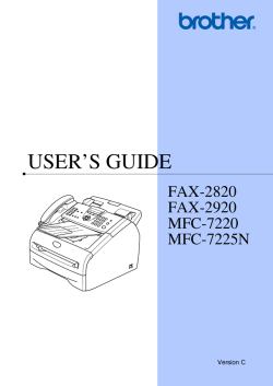 Brother Fax 2820 User Manual User S Guide Manualzz Com