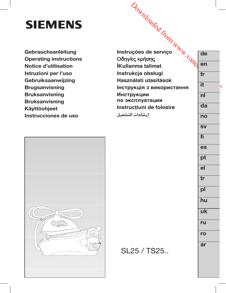 Siemens Ts25 User Manual Manualzz