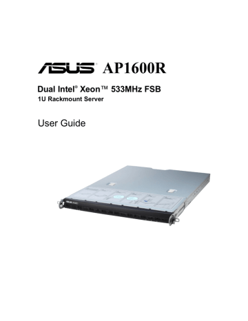 Asus AP1600R-S5 Servers & Workstation User guide | Manualzz