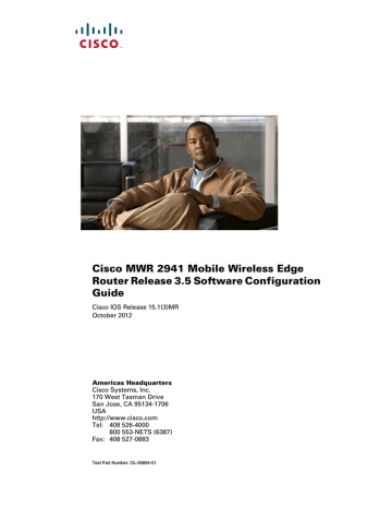 Cisco MWR 2900 Series Mobile Wireless Routers Configuration Guide | Manualzz
