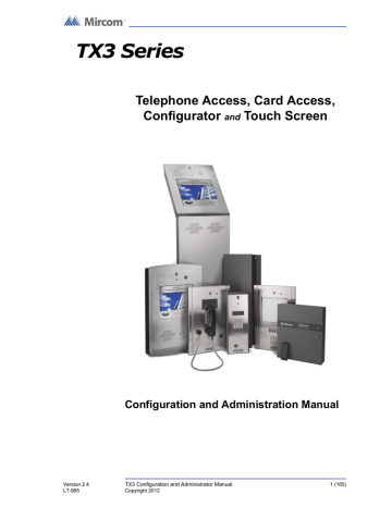 Mircom TX3 Series Configuration And Administration Manual | Manualzz