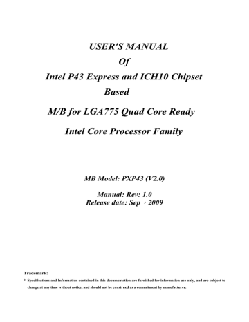 Albatron PXP43 User`s manual | Manualzz