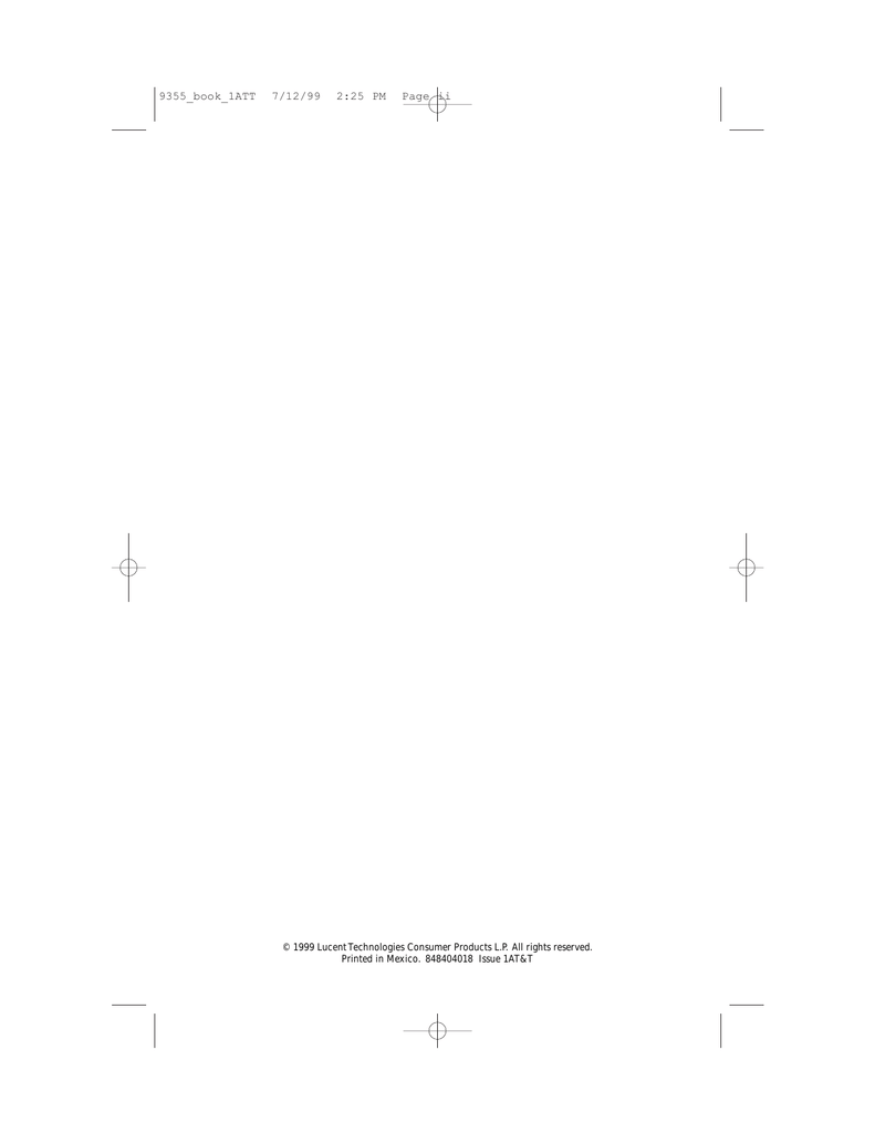 AT&T 9355 User`s manual | Manualzz