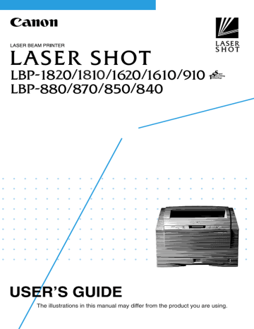 Canon Laser Shot LBP-1610 User manual | Manualzz