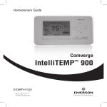 Comverge IntelliTEMP 900 Homeowners Guide