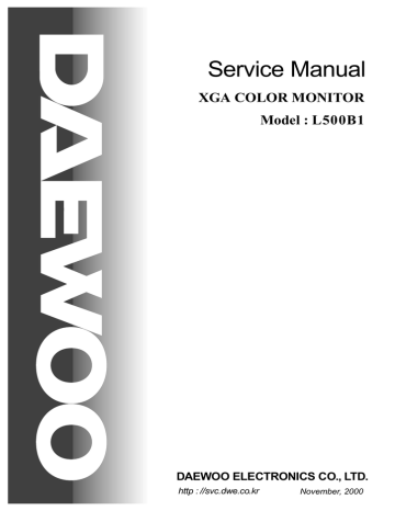 Daewoo L500B1 Service manual | Manualzz