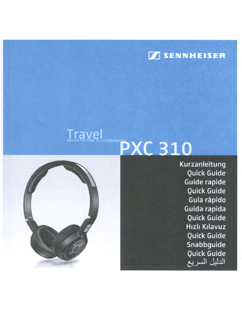 Sennheiser PXC310 Instruction manual 