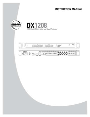 Front Panel Features. RAM T-1208, DX1208 | Manualzz