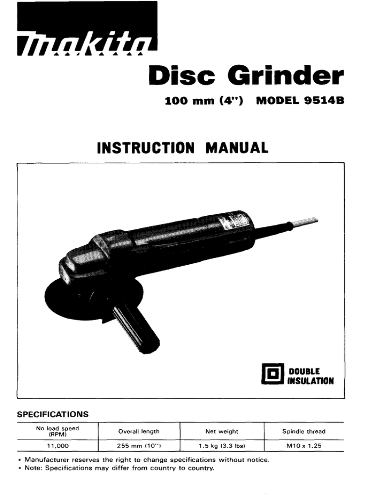 Makita N9514B Instruction manual | Manualzz