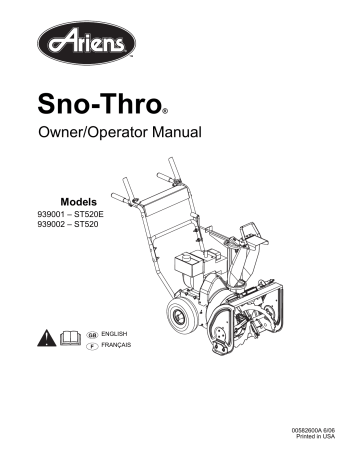 Ariens 939002 ST520 Lawn Mower Operator Manual | Manualzz