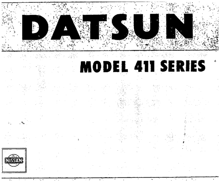 Datsun 411 Series Service manual | Manualzz